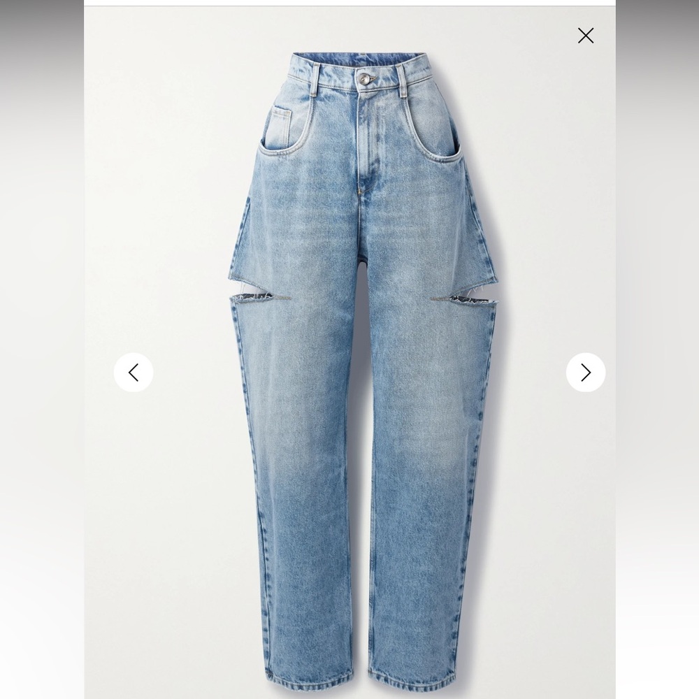 Maison Margiela Cutout High-rise wide-leg jeans